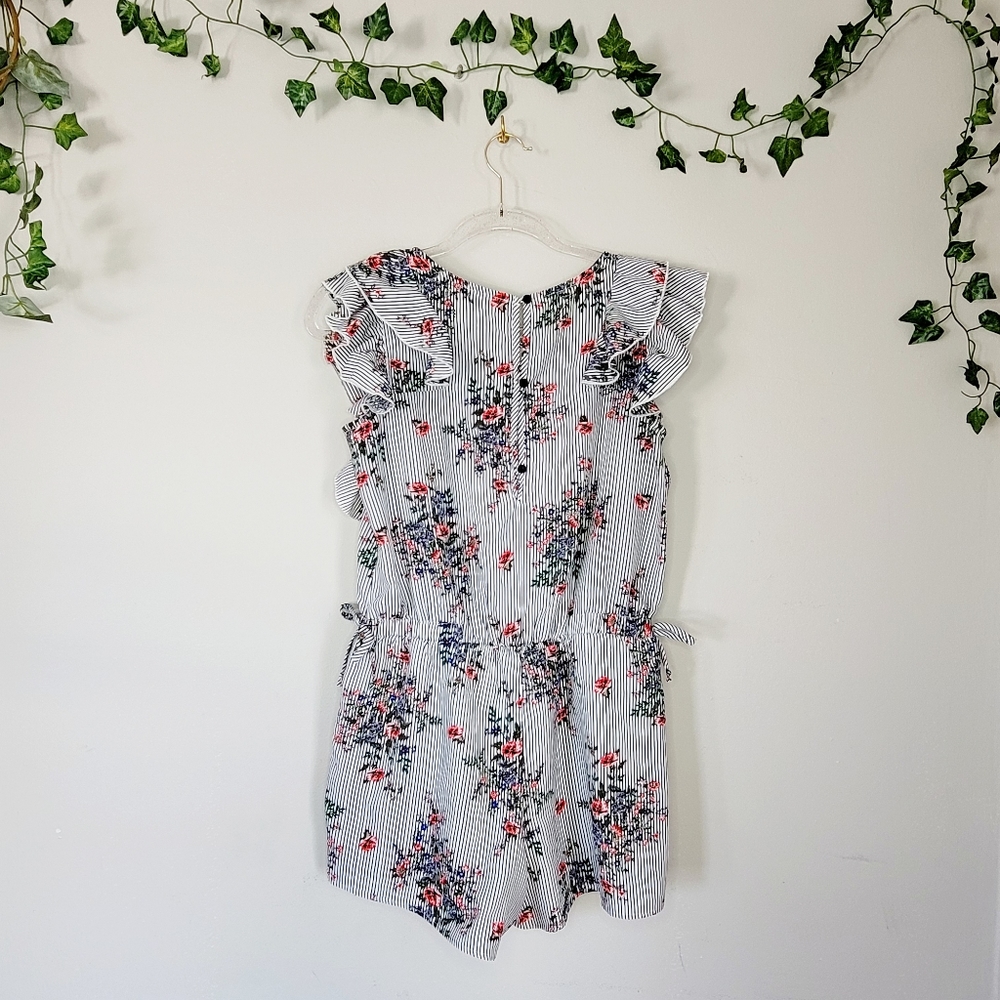 ROMPER STRIPE FLOWY FLORAL NEW - Picture 7 of 8